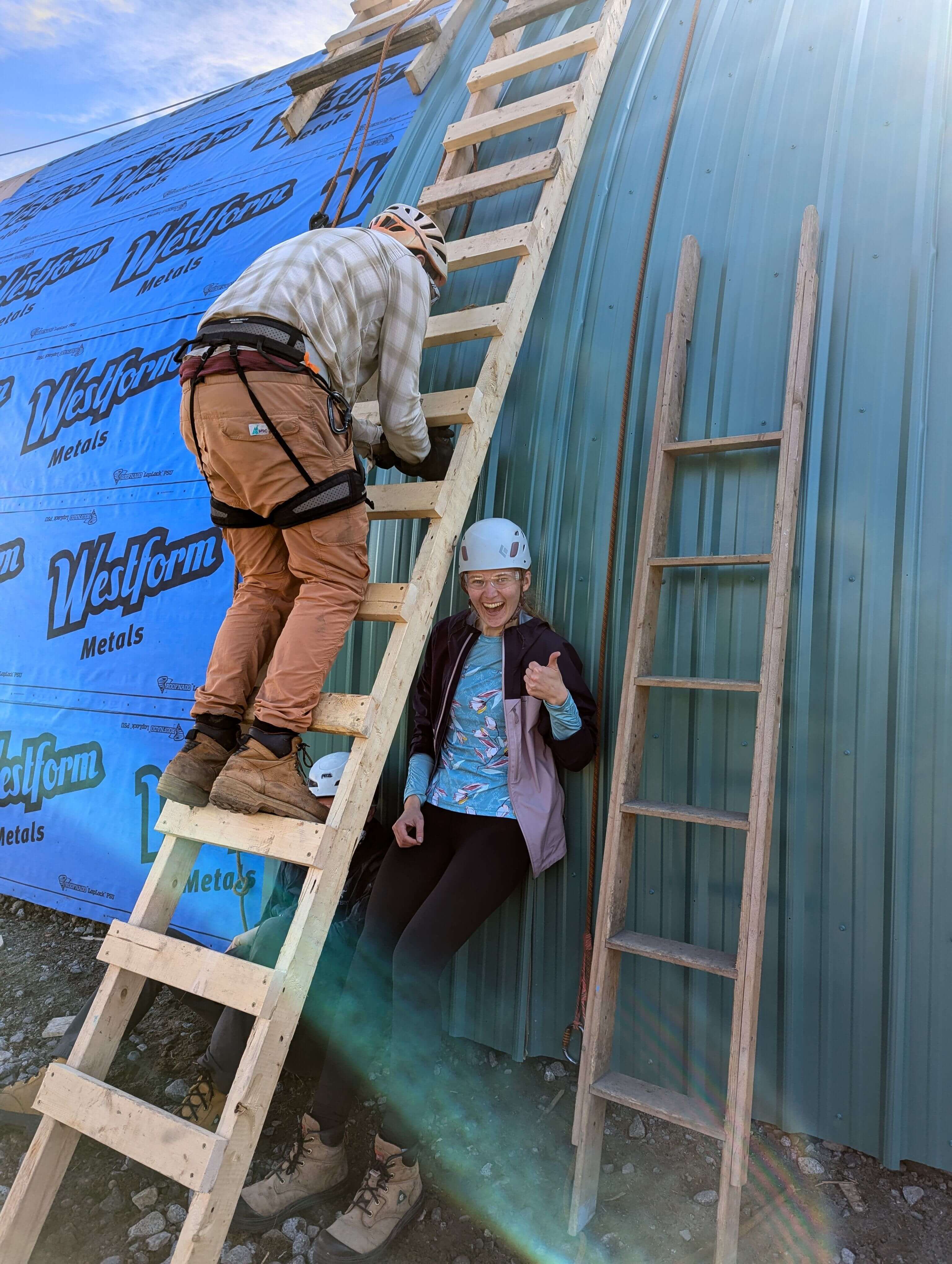 Stefanija enthusiastically acting as lower sheet metal manager. PC: Jacob Grossbard