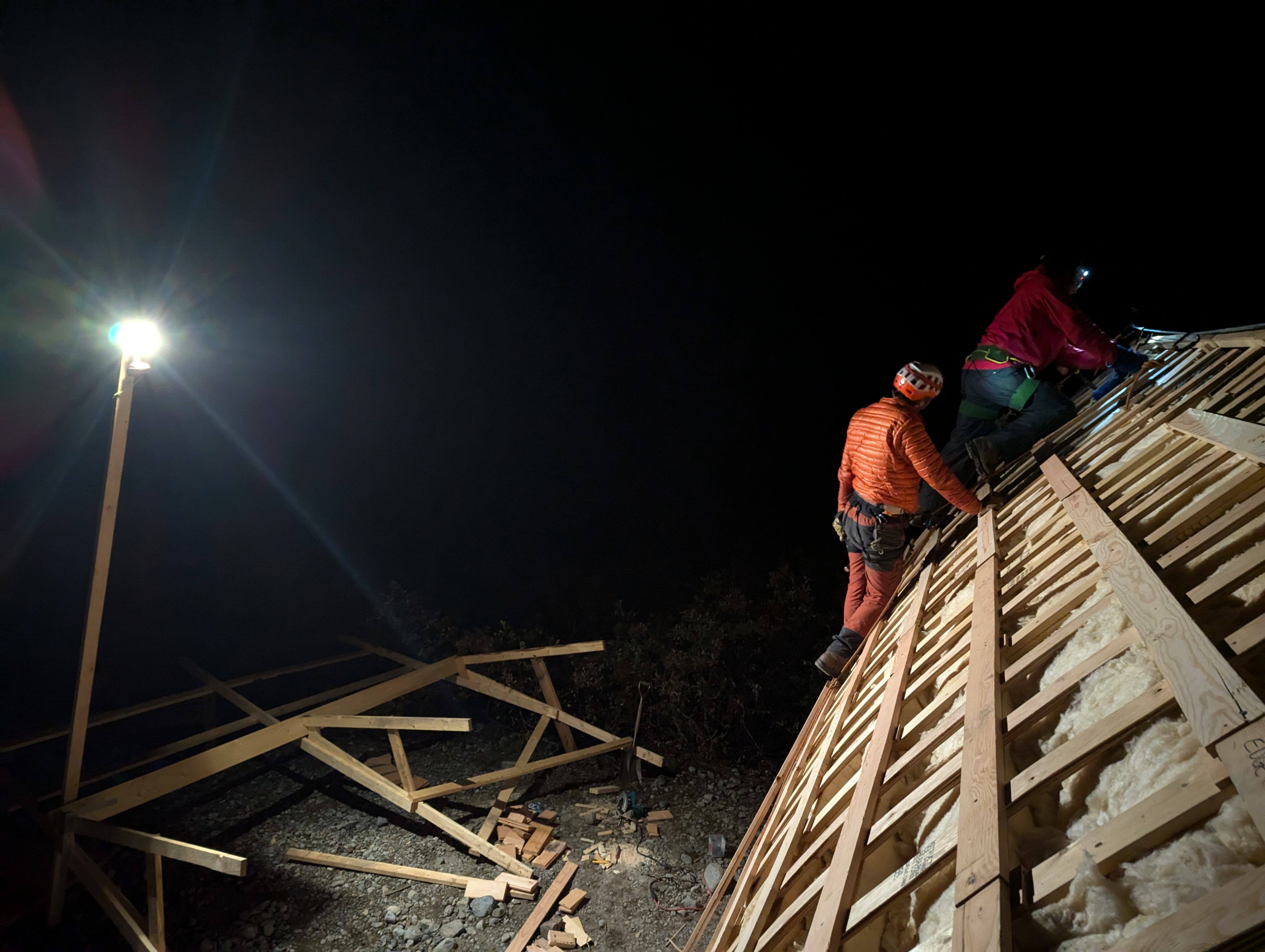 Working under the moon tower in the dead of night. PC: Jacob Grossbard